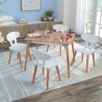 Set Masa cu 4 scaune cu spatar pentru copii Mid-Century Kid™ Toddler Kidkraft